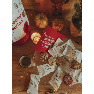 Χριστουγεννιάτικα Mini Βιολογικά Μπισκότα Βρώμης σε 5 Γεύσεις Kookie Cat Roobar 250gr